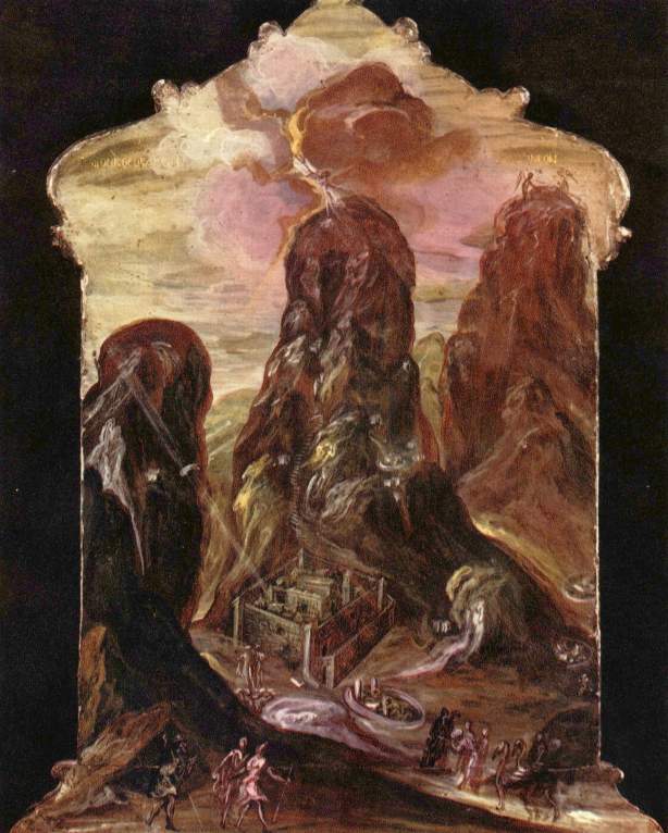 لوحة جبل سيناء للفنان إلجريكو